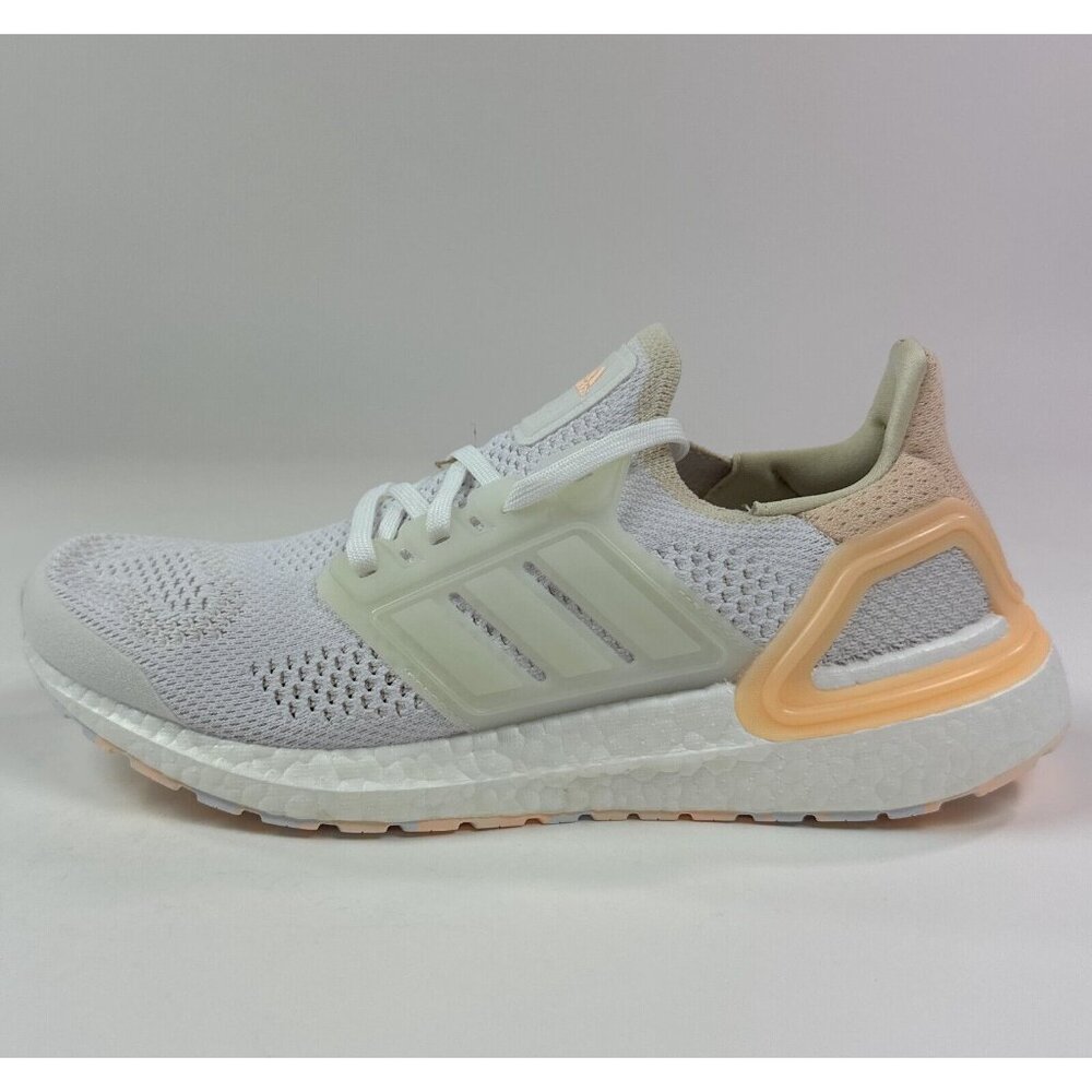 Adidas Ultraboost 19.5 DNA Womens 10 White Orange Running Shoes Sneakers GZ6469 - Picture 6 of 9
